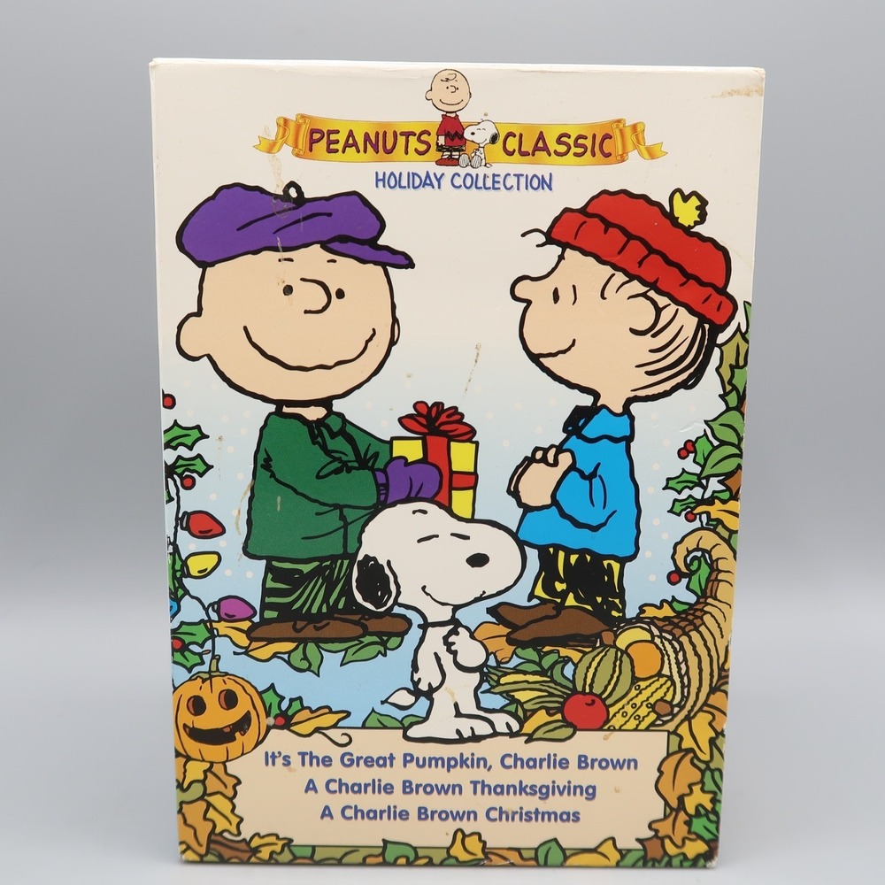 Peanuts Classic Holiday Collection Gift Set DVD 3-Disc Set Thanksgiving Christma